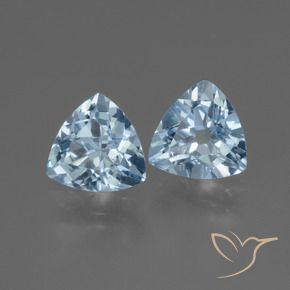 2.54 ct natürliche Himmerlblau Topas-Edelsteine, Trillion, VVS-VS