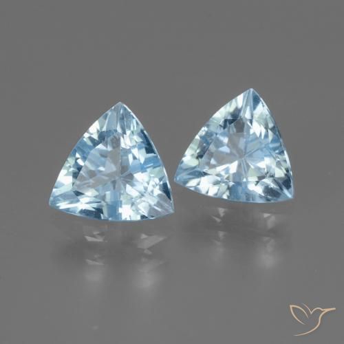 2.57 ct natürliche Himmerlblau Topas-Edelsteine, Trillion, VS