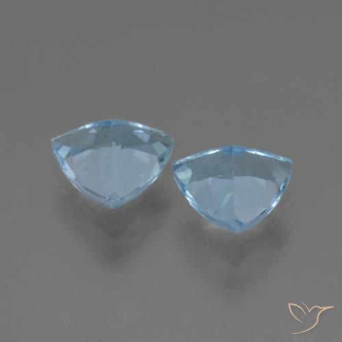 2.57 ct natürliche Himmerlblau Topas-Edelsteine, Trillion, VS