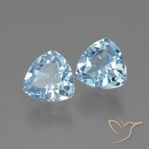 3.14 ct natürliche Himmerlblau Topas-Edelsteine, Trillion, VVS-VS