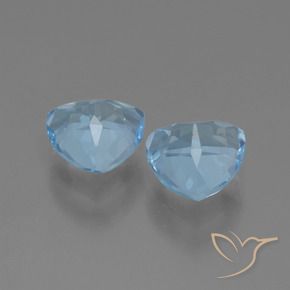 3.14 ct natürliche Himmerlblau Topas-Edelsteine, Trillion, VVS-VS