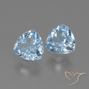 3.00 ct natürliche Swiss Blue Topas-Edelsteine, Trillion, VVS-VS