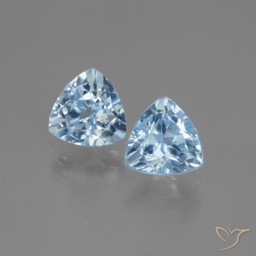 3.01ctw Natürlicher Himmerlblau Topas, Trillion, VVS-VS