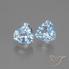 3.01 ct natürliche Himmerlblau Topas-Edelsteine, Trillion, VVS-VS