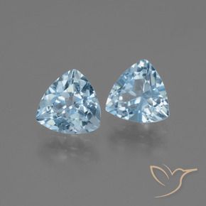 2.94 ct natürliche Himmerlblau Topas-Edelsteine, Trillion, VVS-VS