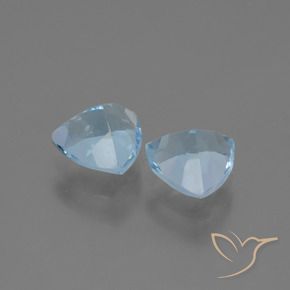 2.94 ct natürliche Himmerlblau Topas-Edelsteine, Trillion, VVS-VS