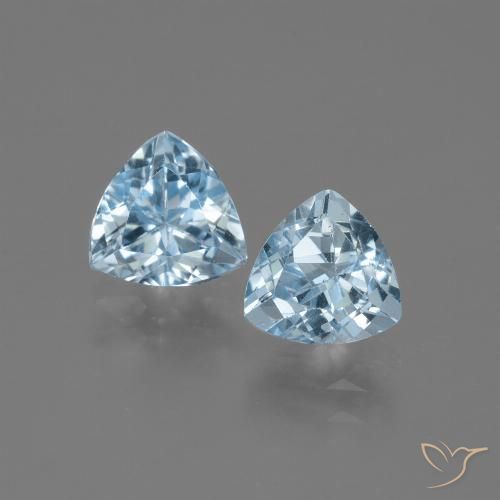 2.95ctw Natürlicher Himmerlblau Topas, Trillion, VVS-VS