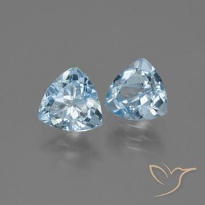 2.95 ct natürliche Himmerlblau Topas-Edelsteine, Trillion, VVS-VS