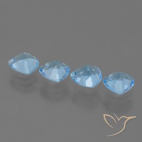 4.98 ct natürliche Himmerlblau Topas-Edelsteine, Trillion, VVS-VS