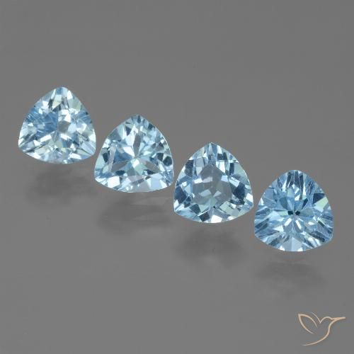 5.25ctw Natürlicher Himmerlblau Topas, Trillion, VVS-VS