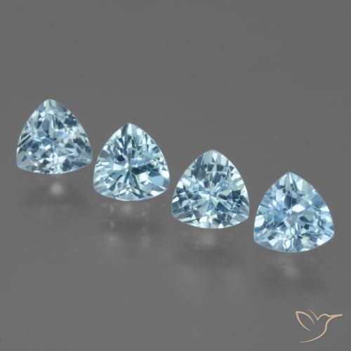 5.76ctw Natürlicher Himmerlblau Topas, Trillion, VVS-VS