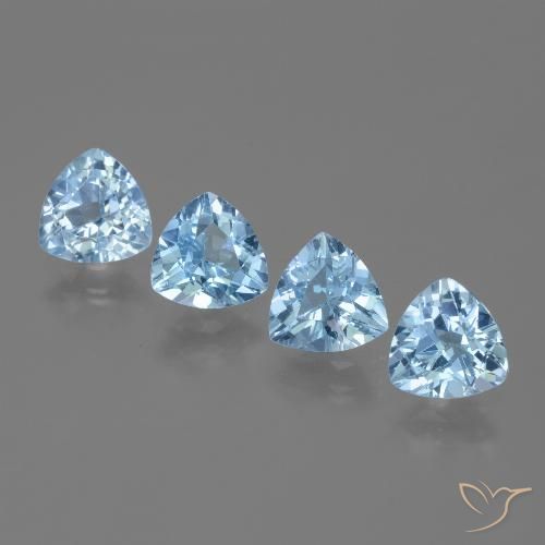 5.24ctw Natürlicher Himmerlblau Topas, Trillion, VVS-VS