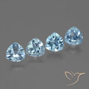 5.15 ct natürliche Himmerlblau Topas-Edelsteine, Trillion, VVS-VS