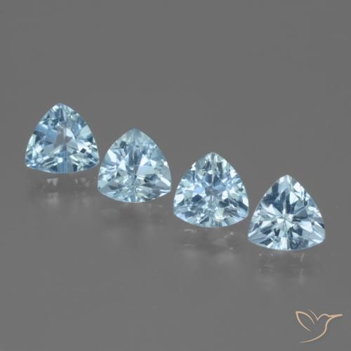 5.63ctw Natürlicher Himmerlblau Topas, Trillion, VVS-VS