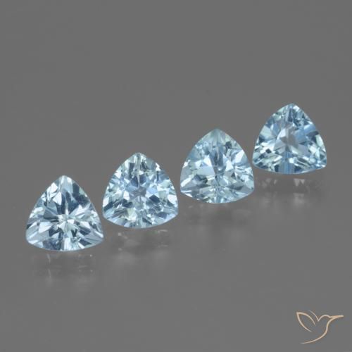 5.63 ct natürliche Himmerlblau Topas-Edelsteine, Trillion, VVS-VS