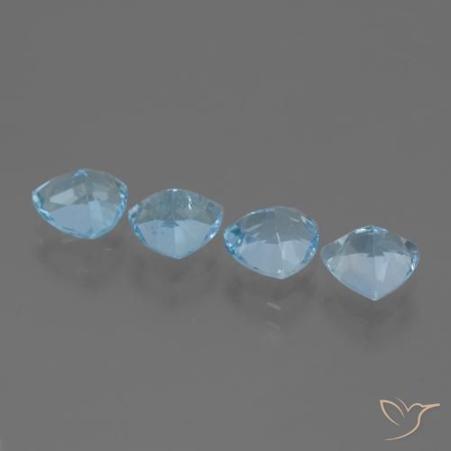 5.63 ct natürliche Himmerlblau Topas-Edelsteine, Trillion, VVS-VS