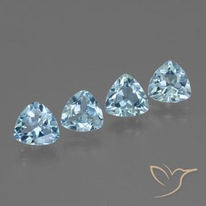 5.20 ct natürliche Swiss Blue Topas-Edelsteine, Trillion, VVS-VS