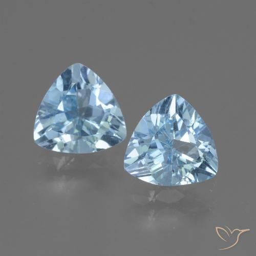 2.31ctw Natürlicher Swiss Blue Topas, Trillion, VS