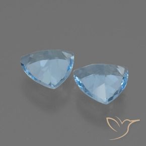 2.31 ct natürliche Swiss Blue Topas-Edelsteine, Trillion, VS