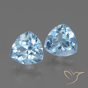 2.76 ct natürliche Swiss Blue Topas-Edelsteine, Trillion, VVS-VS