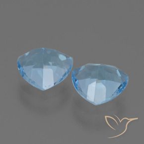 2.76 ct natürliche Swiss Blue Topas-Edelsteine, Trillion, VVS-VS