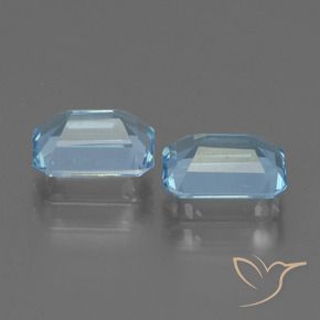 2.16 ct natürliche Himmerlblau Topas-Edelsteine, Oktagonschliff, VVS-VS