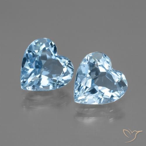 5.60ctw Natürlicher Himmerlblau Topas, Herz, VVS