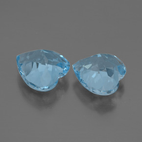 6.19 ct natürliche Swiss Blue Topas-Edelsteine, Herzform, VVS
