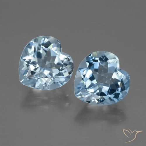 6.19ctw Natürlicher Swiss Blue Topas, Herz, VVS