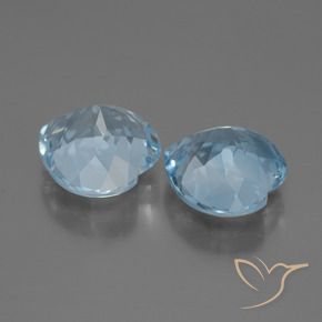 6.19 ct natürliche Swiss Blue Topas-Edelsteine, Herz, VVS