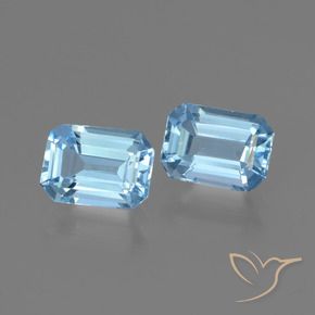 2.25 ct natürliche Himmerlblau Topas-Edelsteine, Oktagonschliff, VVS-VS
