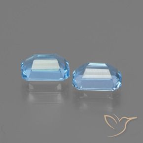 2.25 ct natürliche Himmerlblau Topas-Edelsteine, Oktagonschliff, VVS-VS