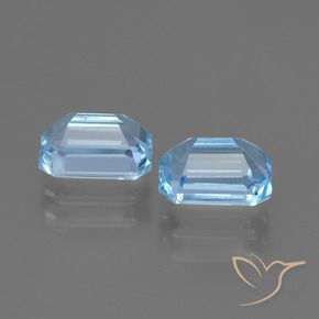 2.79 ct natürliche Himmerlblau Topas-Edelsteine, Oktagonschliff, VVS-VS