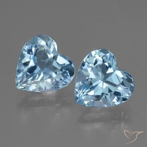 5.64ctw Natürlicher Swiss Blue Topas, Herz, VVS