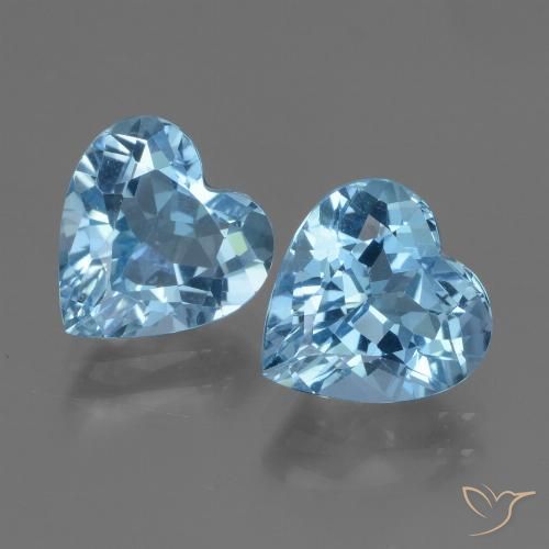 6.07ctw Natürlicher Swiss Blue Topas, Herz, VVS