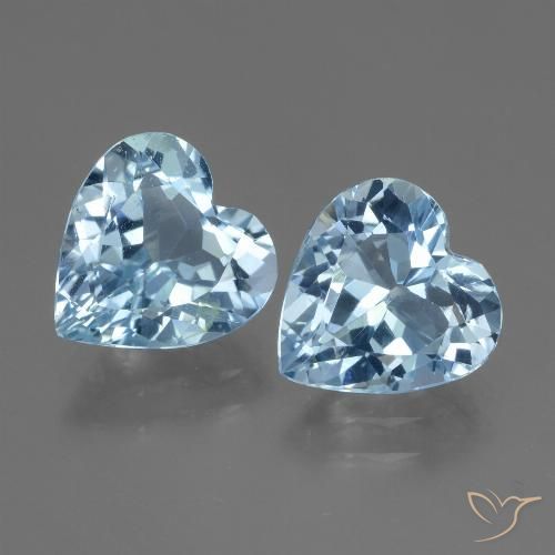 5.06ctw Natürlicher Himmerlblau Topas, Herz, VS