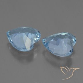 5.06 ct natürliche Himmerlblau Topas-Edelsteine, Herz, VS