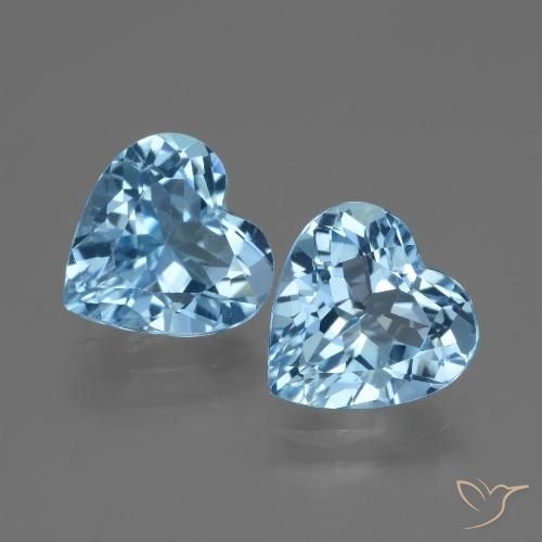 5.79ctw Natürlicher Himmerlblau Topas, Herz, VVS