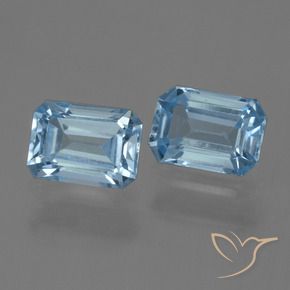 2.38 ct natürliche Himmerlblau Topas-Edelsteine, Oktagonschliff, VVS-VS