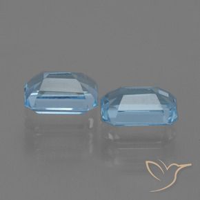 2.38 ct natürliche Himmerlblau Topas-Edelsteine, Oktagonschliff, VVS-VS