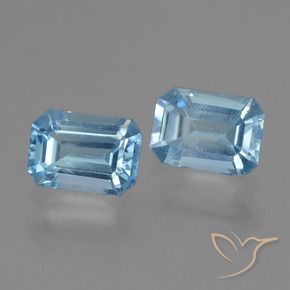2.21 ct natürliche Himmerlblau Topas-Edelsteine, Oktagonschliff, VS
