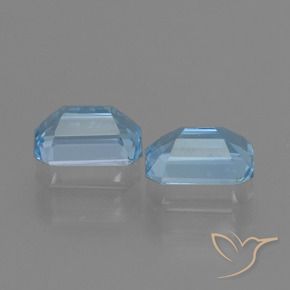 2.21 ct natürliche Himmerlblau Topas-Edelsteine, Oktagonschliff, VS