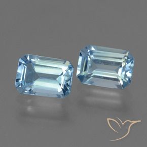 2.26 ct natürliche Himmerlblau Topas-Edelsteine, Oktagonschliff, VS