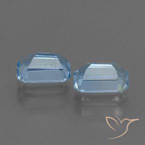 2.26 ct natürliche Himmerlblau Topas-Edelsteine, Oktagonschliff, VS