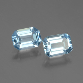 2.04 ct natürliche Baby blau Topas-Edelsteine, Smaragdschliff, VVS-VS