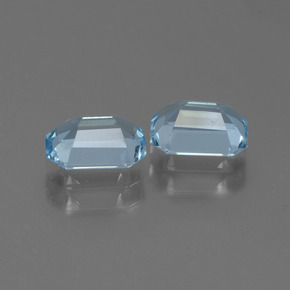 2.04 ct natürliche Baby blau Topas-Edelsteine, Smaragdschliff, VVS-VS