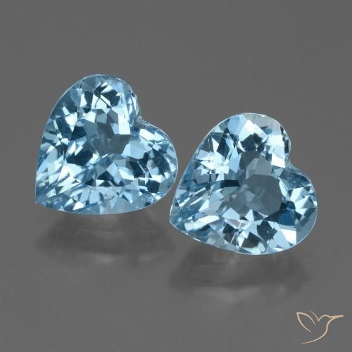 5.97ctw Natürlicher Himmerlblau Topas, Herz, VVS