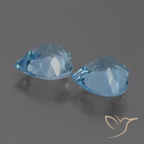 5.06 ct natürliche Himmerlblau Topas-Edelsteine, Herz, VVS-VS