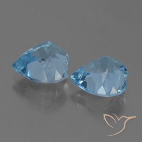 5.80 ct natürliche Himmerlblau Topas-Edelsteine, Herz, VVS