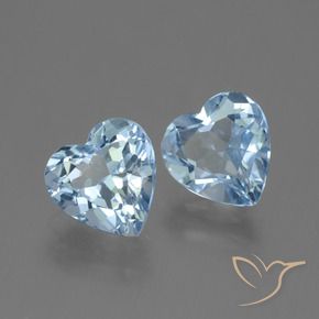 5.95 ct natürliche Himmerlblau Topas-Edelsteine, Herz, VVS